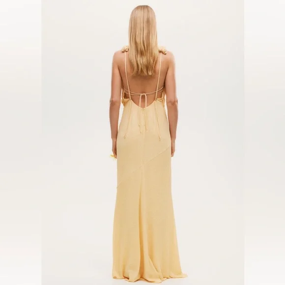 H&M Studio collection twist-detail crinkled dress - Picture 4 of 6